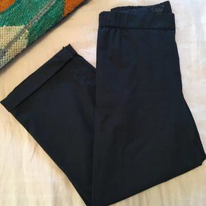 COS black barrel ankle pants
